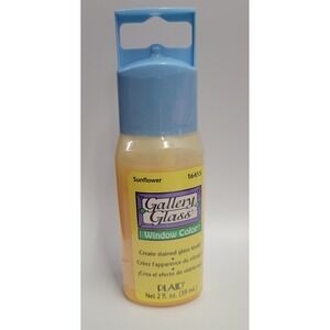 Plaid Gallery Glass Window Color Sunflower 16455 Stained Glass Paint 2oz Bottle